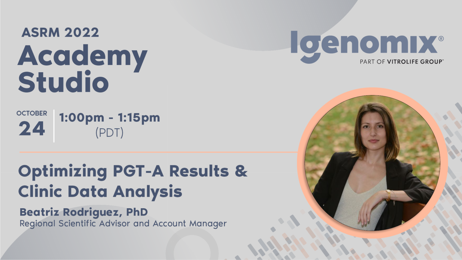 ASRM 2022 IGENOMIX With science on your side